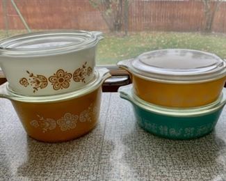 HALF OFF!  $40.00 NOW, WAS $80.00...............Pyrex Covered Dishes  (P287)