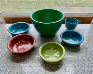 REDUCED!  $33.75 NOW, WAS $45.00............Fiesta Ware Bowls, one with chip (P273)