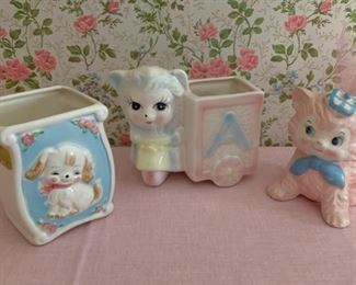 CLEARANCE!!!  $4.00 NOW, WAS $12.00...............Vintage Baby Planters (P773)