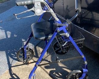 Medical  Walker Foldable Compact Rolling Walker Mobility with Seat US