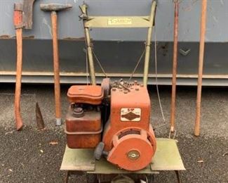 Antique Long Handle Tools and Rototiller