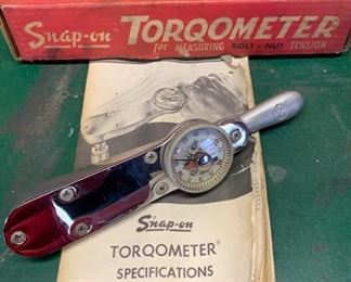 SNAP ON Vintage Torqometer