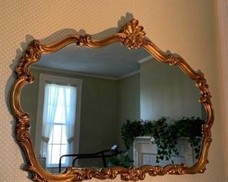 Vintage Hollywood Regency Gold Mirror