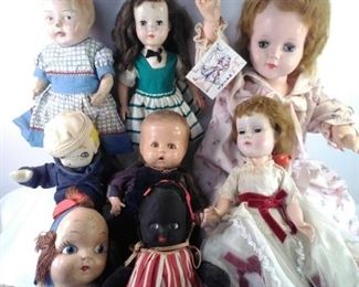 Antique vintage dolls grab bags