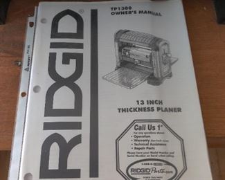 Rigid TP1300 13 inch Thickness Planer