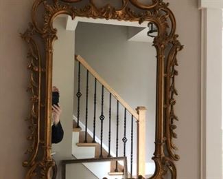 Antique Ornate Gilded Mirror