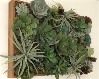 Faux Succulent Wall Handing