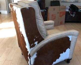 Pair of Barrington & Young Custom Leather Recliners