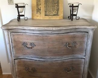 Gray Distressed Chest of Drawers