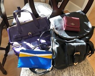 Purses: Henri Bendel, Madison West, Long Champ, Coach