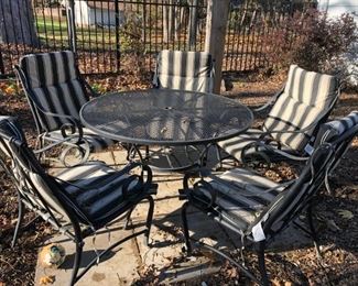 Patio Table, Chairs & Cushions