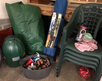 Saluspa Inflatable Hot Tub, Instant Tent, Stackable Chairs