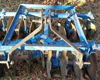 Blue Cast Iron Pull Behind Tractor Disc
