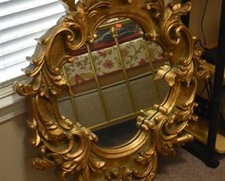 Gorgeous Heavily Ornate Rococo Mirror