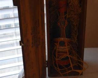 Very Old Liquor Bottle and Box