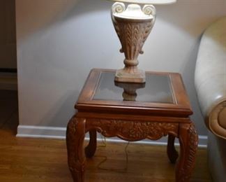 Beautiful End Table and Lamp part of a pair