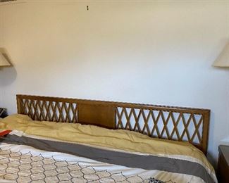 MCM Mid Century Modern Milling Road Baker Furniture king size bed, buy it now $15000 with or without mattresses