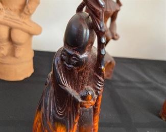 Hand carved figure   6”H $6