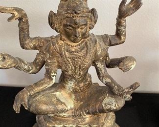 Rare Newar Statuette, Vasudhara from NEPAL metal   9.5”H x 6”W x 4”D BUY IT NOW $20