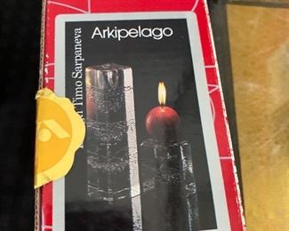 Arkipelago Ittala crystal candleholder.  5.25”H x 2.5”W BUY IT NOW $20