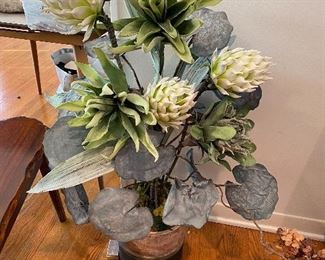 4’ faux flower arrangement buy it now $20