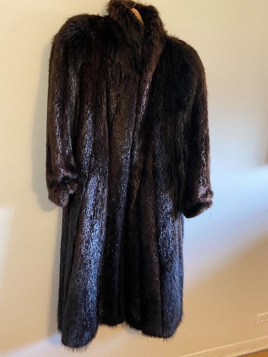 Full length Beaver Coat BUY IT NOW $200
