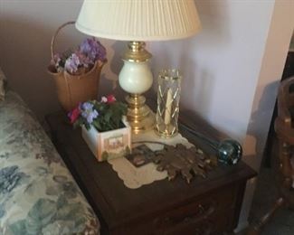 . . . a matching end table and matching lamp