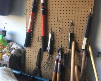 . . . some of the yard tools available