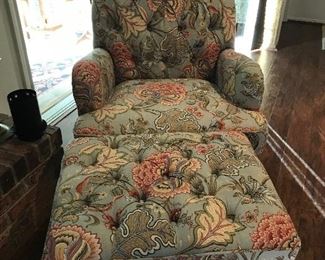 Like New Chair and Ottoman