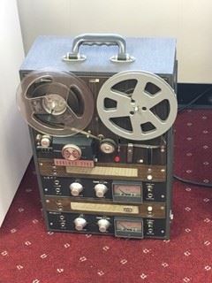 Vintage reel to reel tape recorder