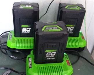Batteries that go with Green Works Pro