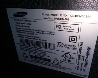 Samsung 48" HD 720p LED TV