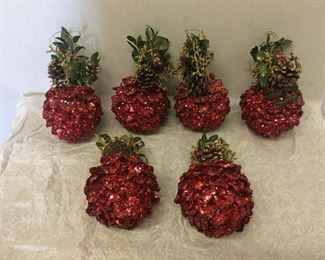 $24.00 - Red Sparkle Ornaments/Balls - 