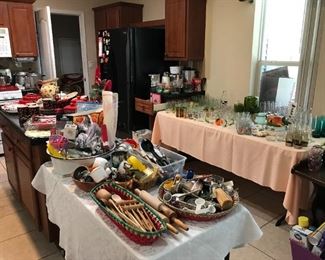 Kitchen items as far as the eye can see!!