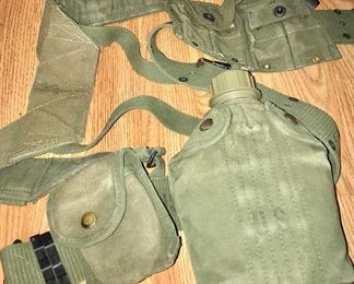 VINTAGE MILITARY CANTEEN BELT