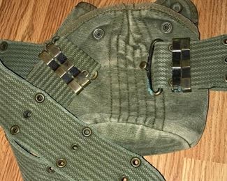 VINTAGE MILITARY CANTEEN BELT