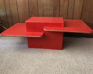 2 tiered plaster coffee table