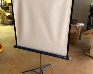 projection screen with fold up screen