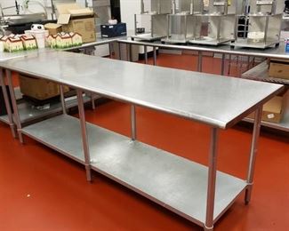 96x30 stainless table