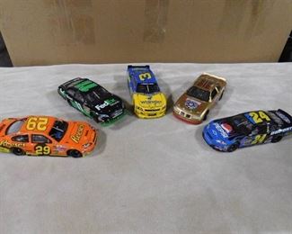 5 collectible race car memorabilia