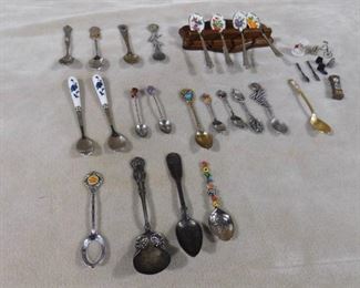 lot of collectable mini spoons- unique designs