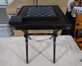 The national historical society Civil War Chess Set- table has built-in chessboard with chess pieces (Unique and one of a kind!) Has Certificate of authenticity!!!