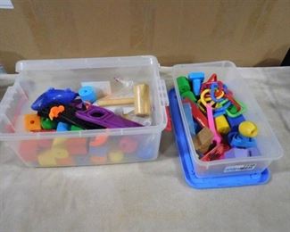 lot of sensory toys (great for young children or people with Autism)