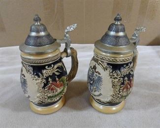 Set of 2 beer steins made in Deutschland, Germany