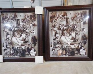 2- "Out of many one"- from slavey to the presidency by Wishum Gregory  28 1/2in H X 24 1/2in W (one frame has nick-see pics)