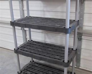 Rubbermaid 4 tier shelf 36" W x 55" H x 18" D