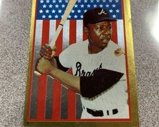 1983 Topps Stickers Hank Aaron Gold Foil #1