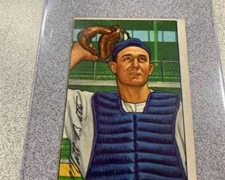 1952 Bowman #216 Matthew Matt Batts Detroit Tigers baseball card