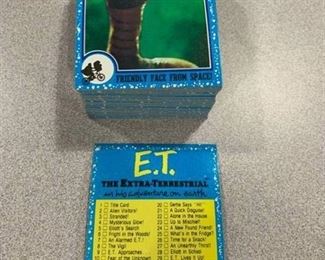Complete Set of 87 Cards 1982 Topps E.T. The Extra Terrestrial Movie