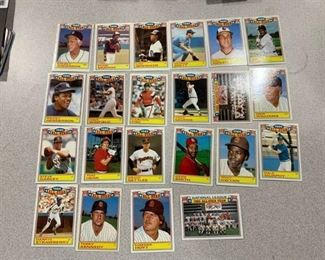 Complete Set of 22 Cards 1985 Topps All-Star Rack Pack Inserts